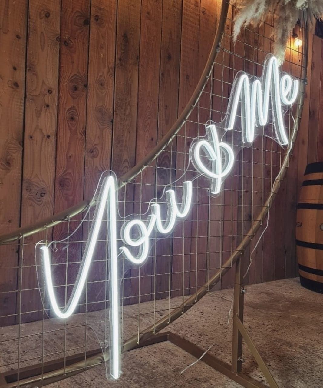 You & Me Custom Wedding Decoration – Custom LED Neon Sign