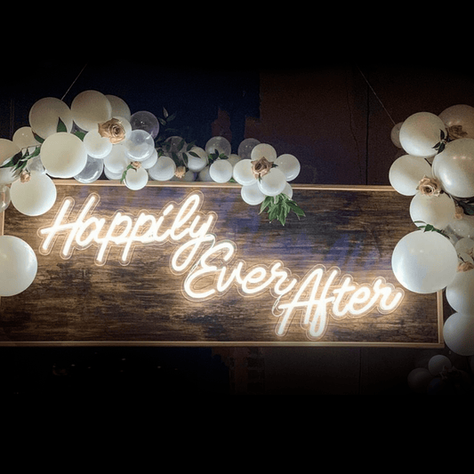 Happily Ever After Custom Wedding Decoration - Custom LED Neon Sign