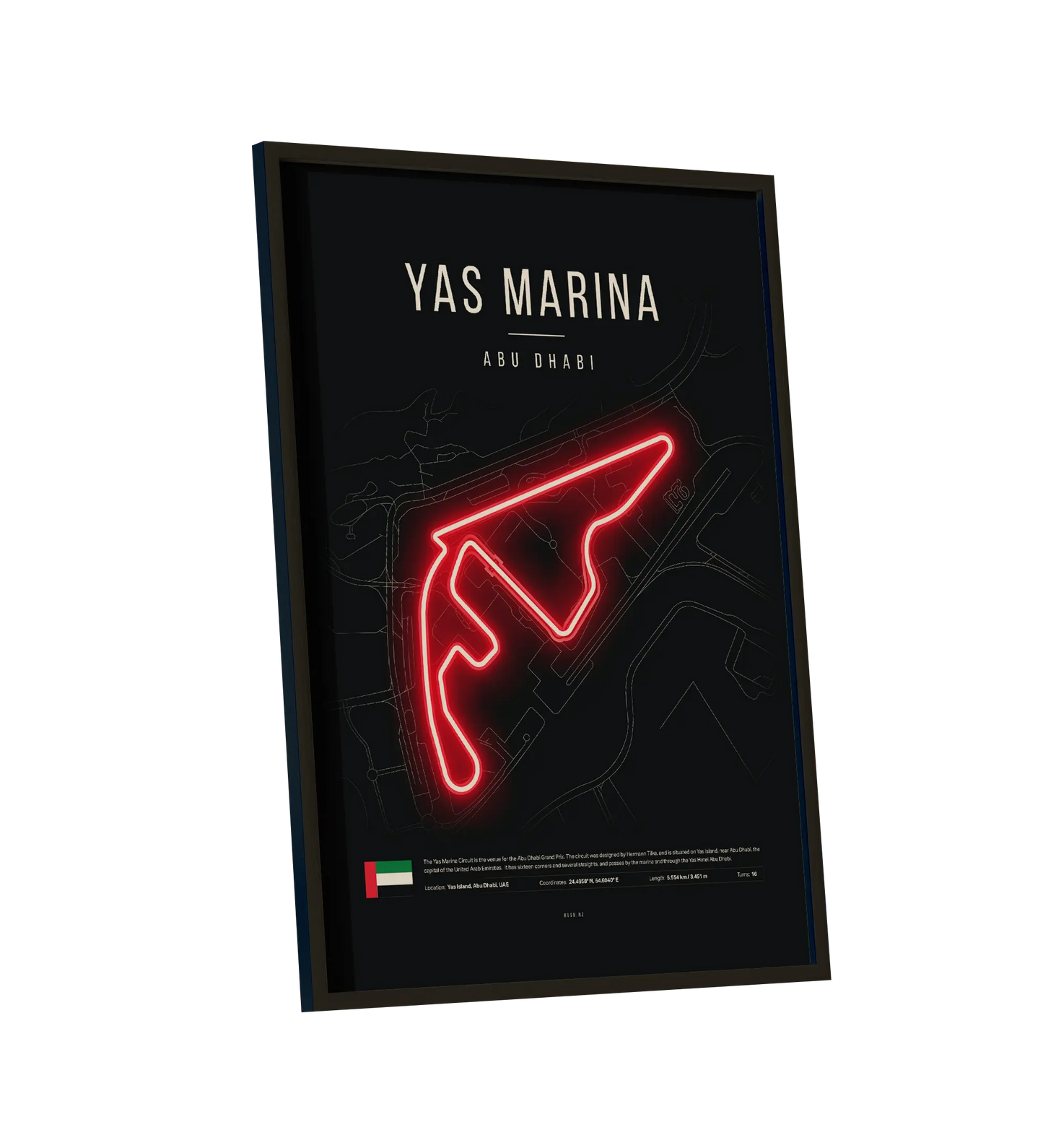 Yas Marina F1 Track | UV Neon Art Wall