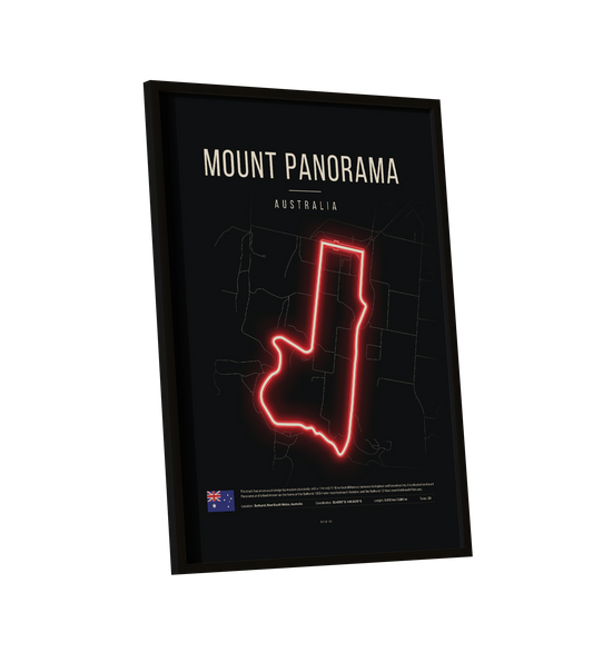 Australian Grand Prix LED Neon Light - Mount Panorama Circuit Wall Art