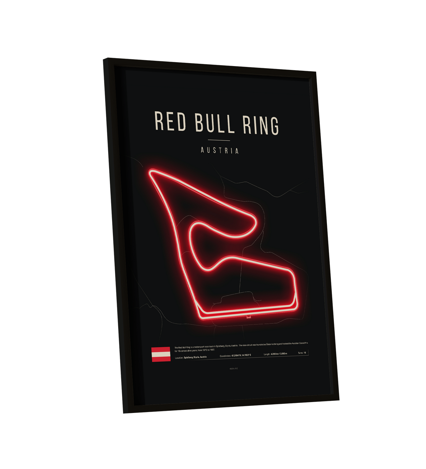 Austrian Grand Prix 2025 - Red Bull Ring F1 Circuit LED Neon Sign Light