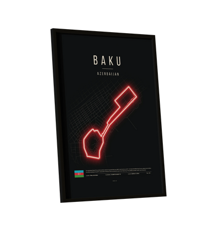 Azerbaijan Grand Prix 2025 | Baku City F1 UV LED Neon Light