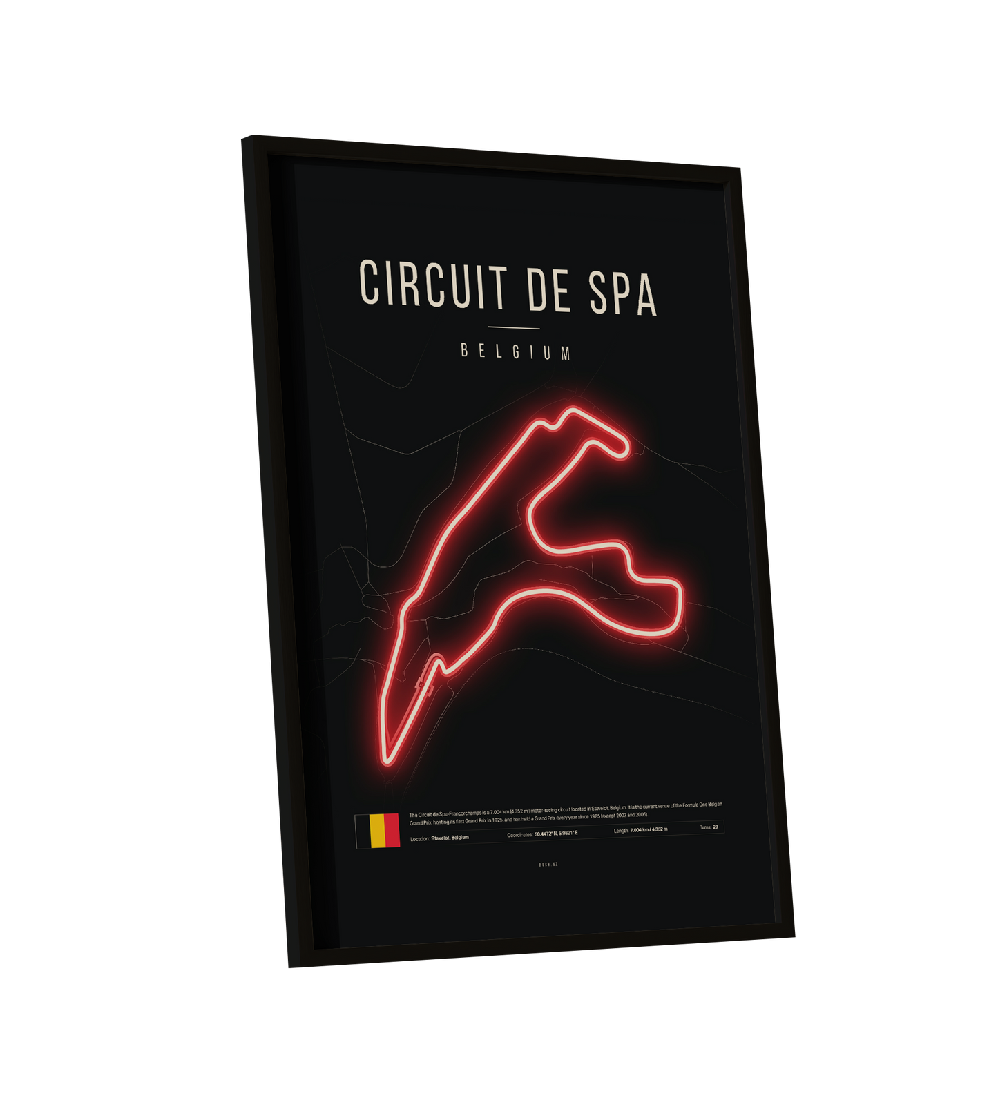 Belgian Grand Prix 2025 Formula 1 - Circuit de Spa Circuit LED Neon Sign Light