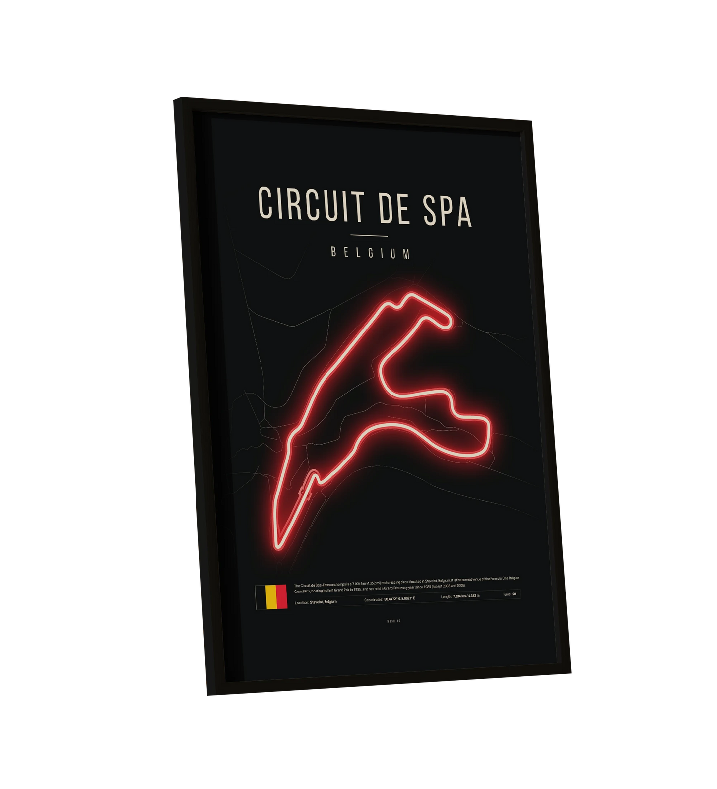 Belgian Grand Prix 2025 | Spa-Francorchamps F1 UV LED Neon Light