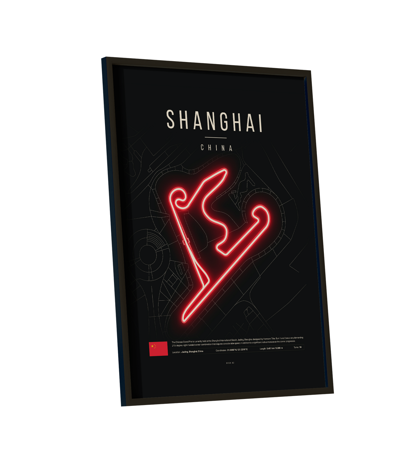 Chinese Grand Prix 2025 LED Neon Sign – Shanghai F1 Circuit Decor