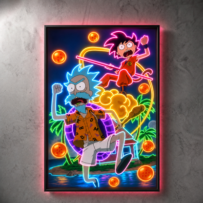Anime Dragonball Z Neon Wall Art – UV Printed Custom LED Neon Artwork