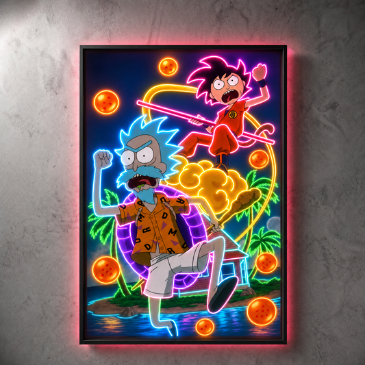 Anime Dragonball Z Neon Wall Art – UV Printed Custom LED Neon Artwork