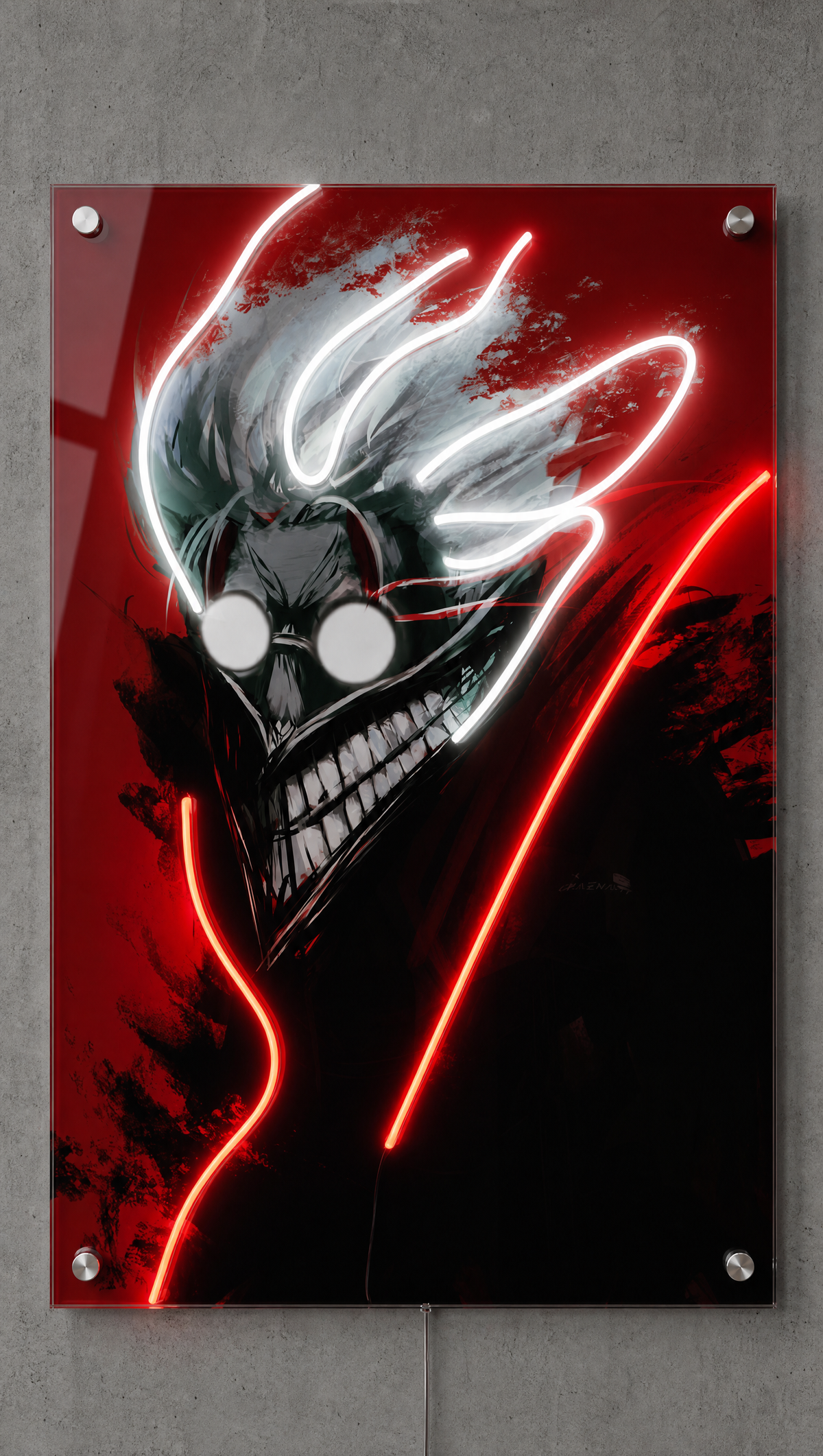 Dandadan Demon LED Neon Wall Art