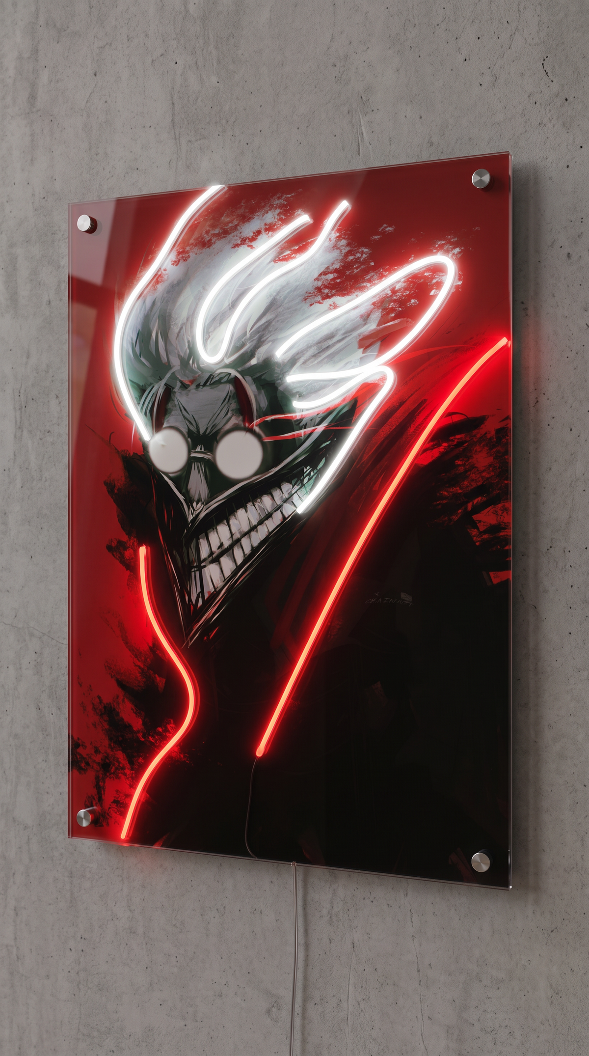 Dandadan Demon LED Neon Wall Art