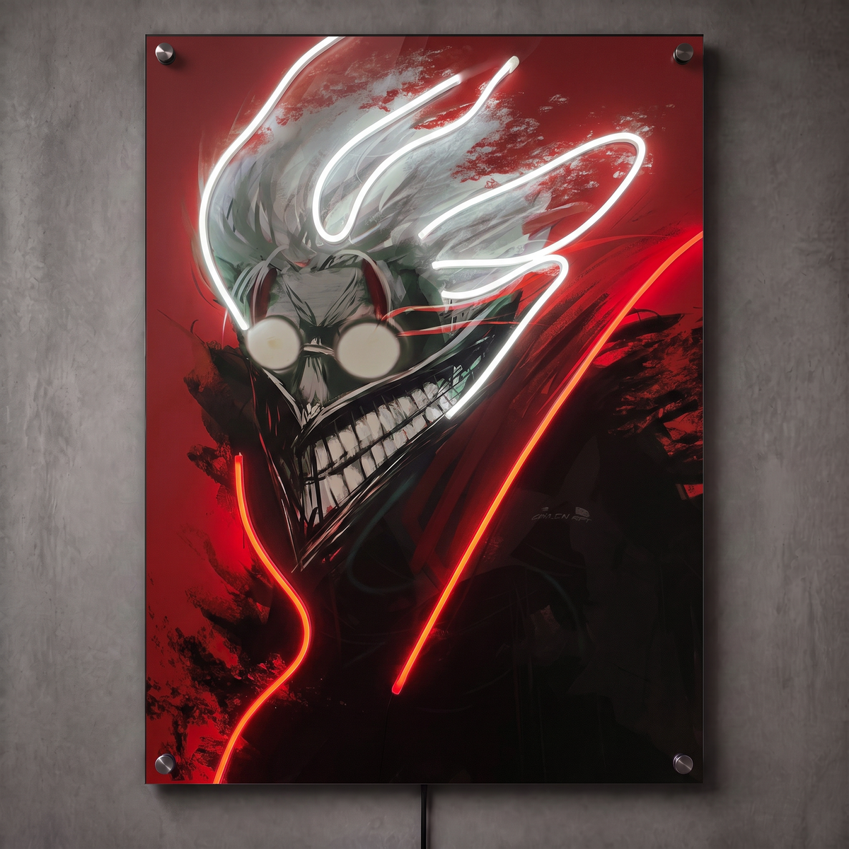 Dandadan Demon LED Neon Wall Art