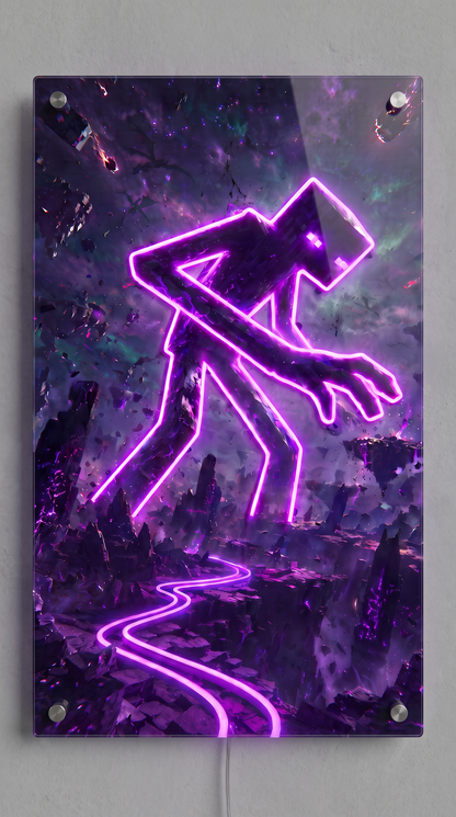 Block Creature LED Neon Wall Art - Premium Custom LED Neon Artwork