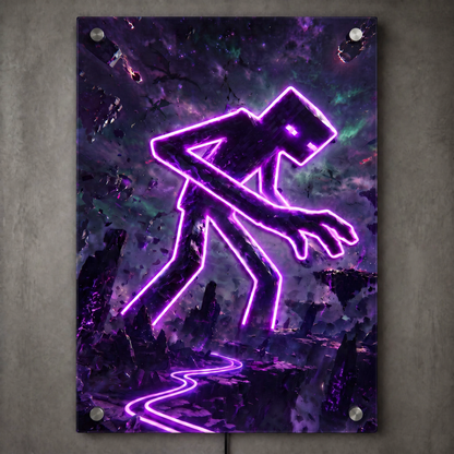 Block Creature LED Neon Wall Art - Premium Custom LED Neon Artwork