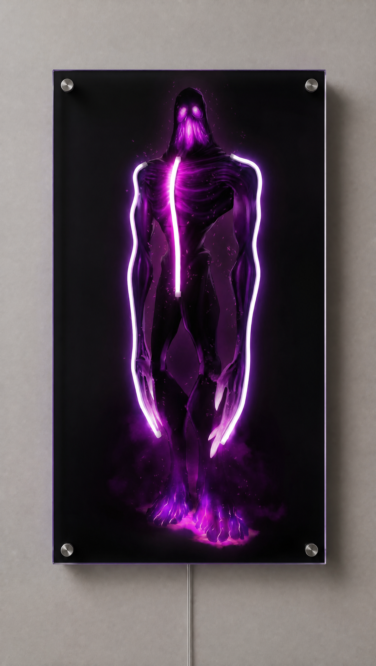 Enderman inspired LED Neon Wall Art - Premium Custom LED Neon Artwork