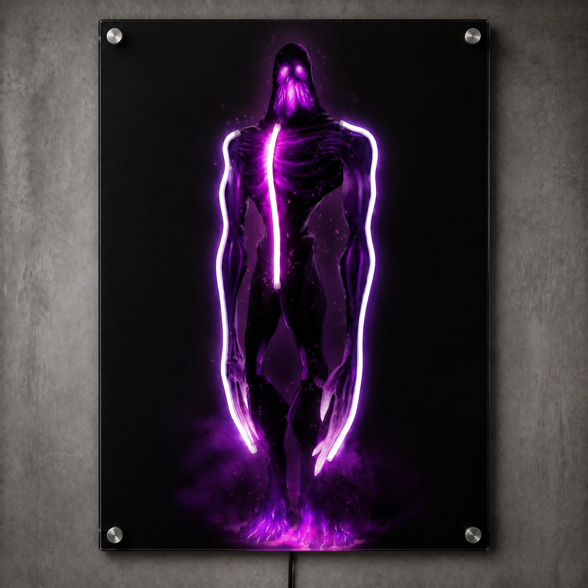 Enderman inspired LED Neon Wall Art - Premium Custom LED Neon Artwork