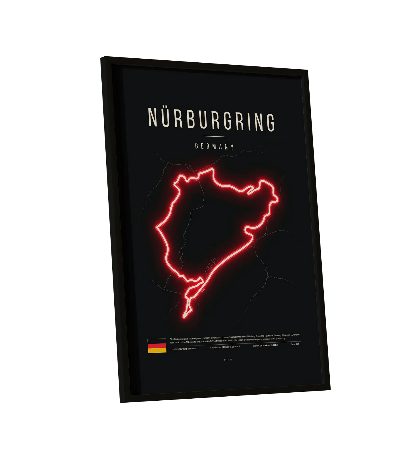 German Grand Prix 2025 | Nürburgring F1 Circuit UV LED Neon Light