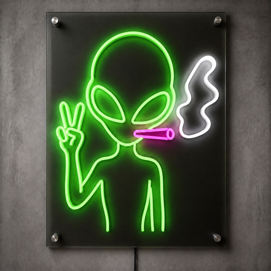 Alien Neon Wall Art - Premium Custom LED Neon Artwork