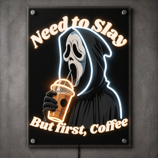 But First, Coffee LED Neon Wall Art - Premium Custom LED Neon Artwork