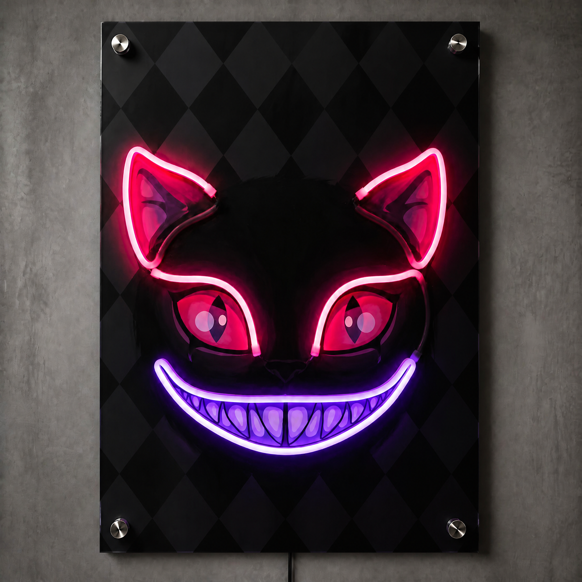 Ghost Cat Neon Wall Art - Premium Custom LED Neon Artwork