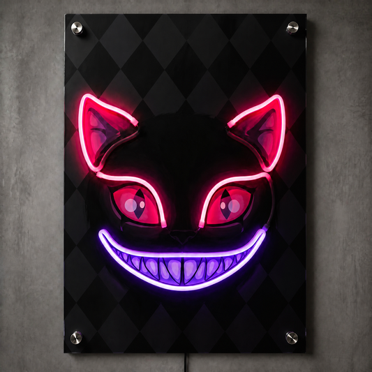 Ghost Cat Neon Wall Art - Premium Custom LED Neon Artwork