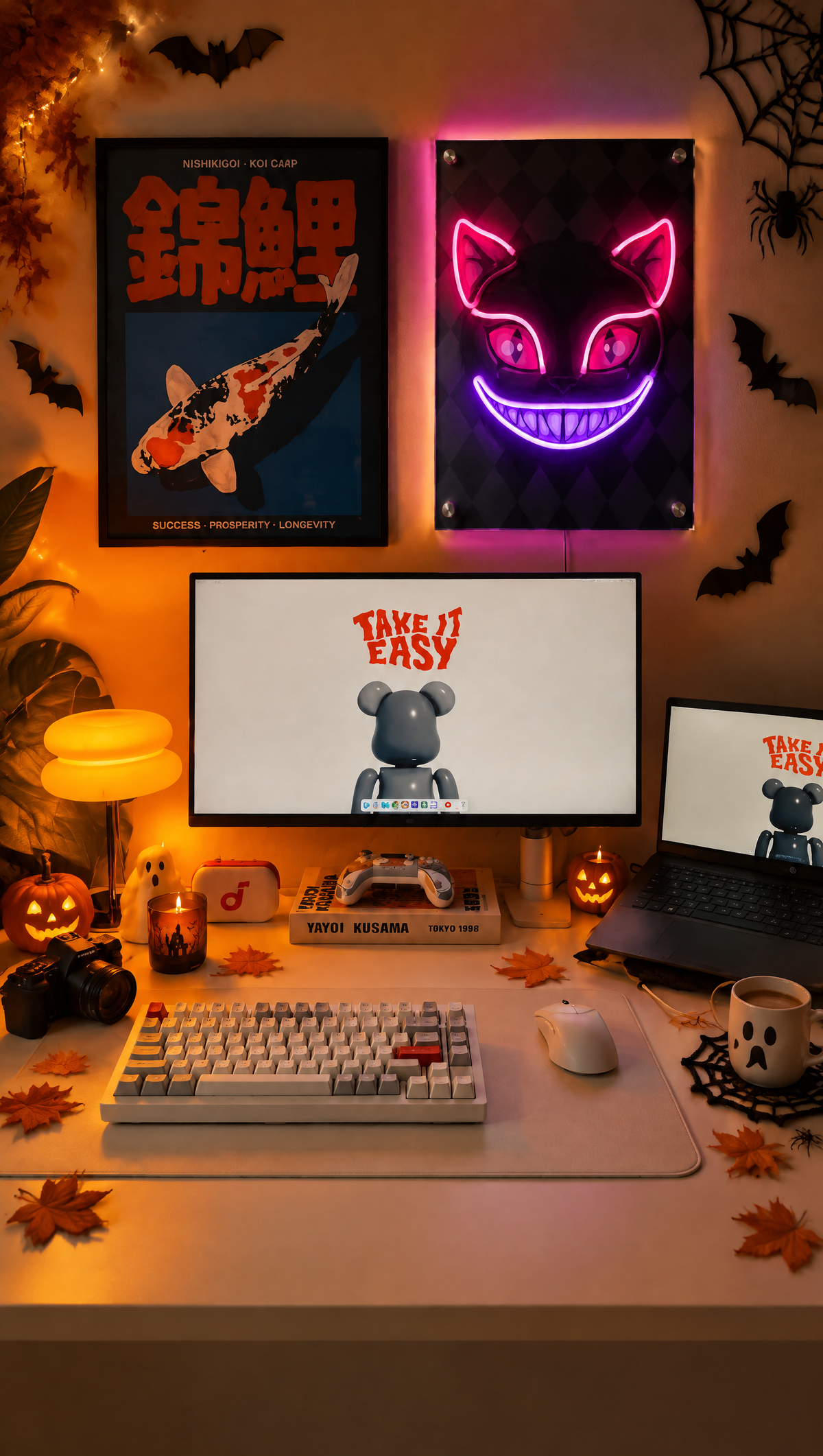 Ghost Cat Neon Wall Art - Premium Custom LED Neon Artwork