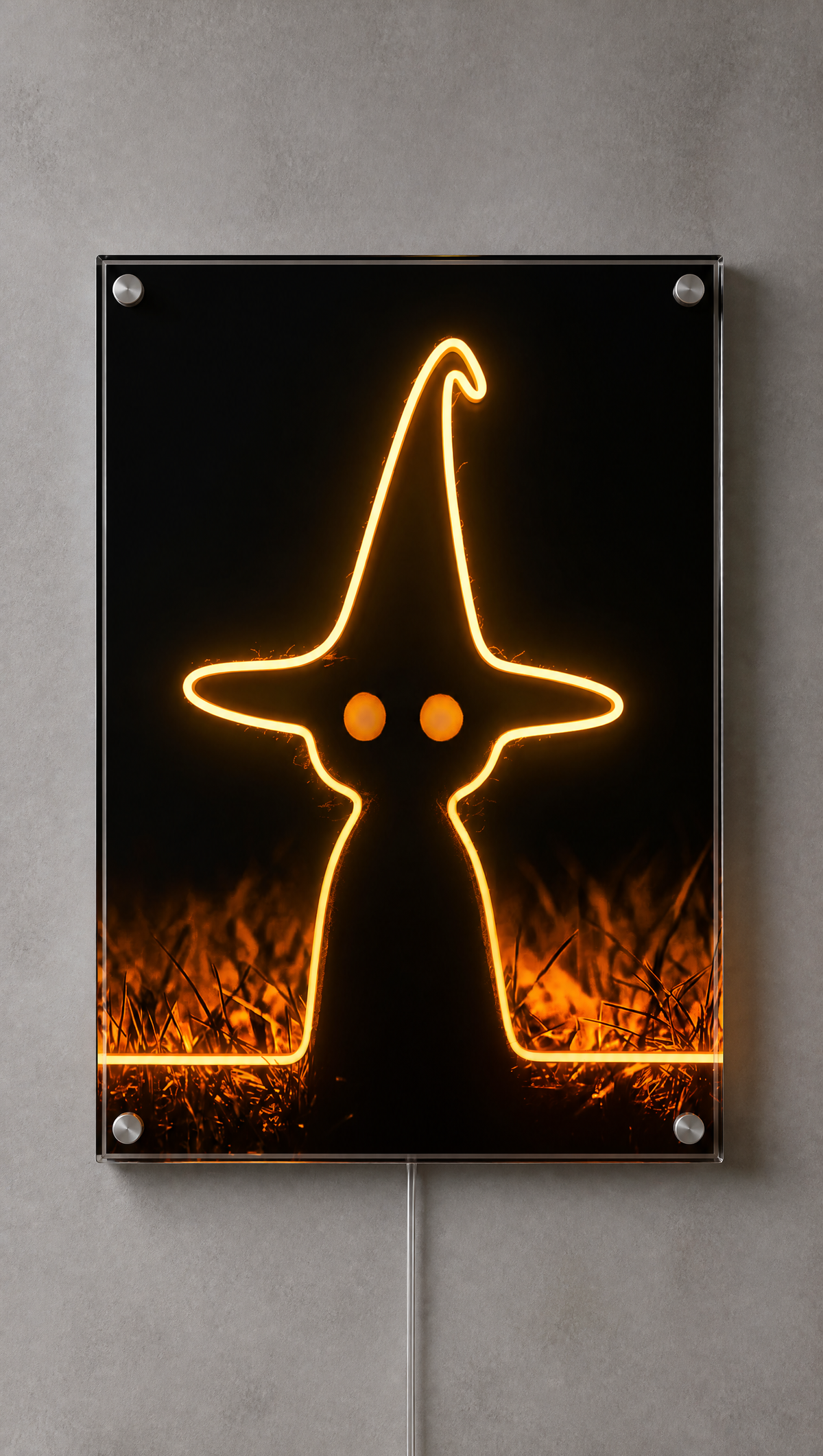 Halloween Witch Neon Wall Art - Premium Custom LED Neon Artwork