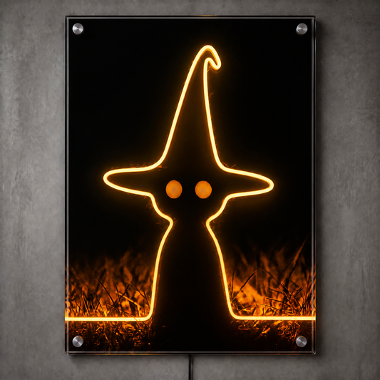 Halloween Witch Neon Wall Art - Premium Custom LED Neon Artwork
