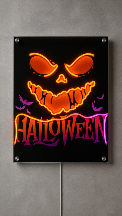Halloween Neon Wall Art - Premium Custom LED Neon Artwork