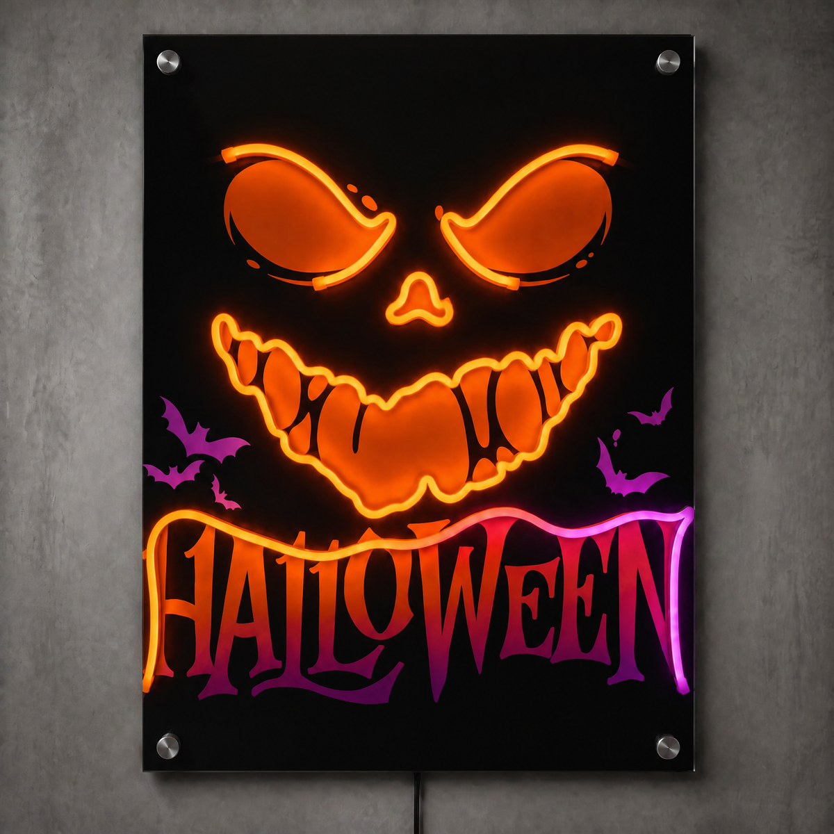 Halloween Neon Wall Art - Premium Custom LED Neon Artwork