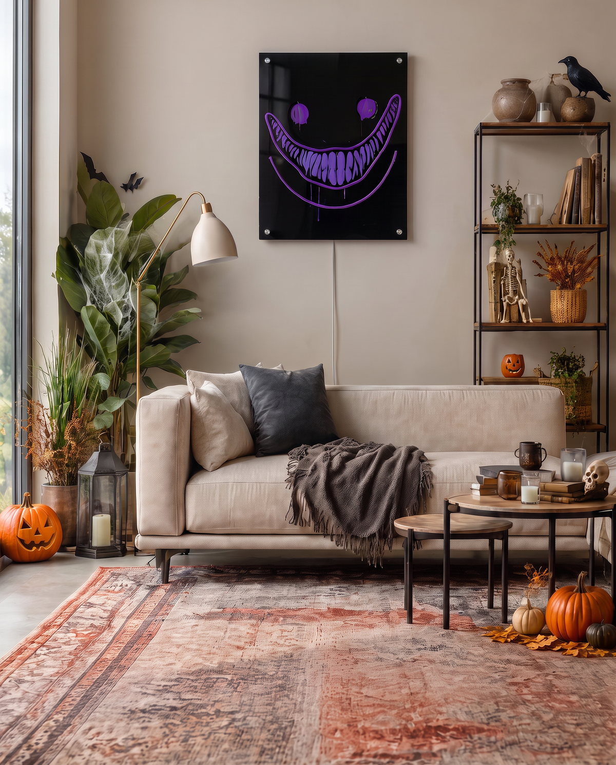 Ghost Face Neon Wall Art - Premium Custom LED Neon Artwork
