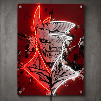 Kaiju Half Human Demon LED Neon Wall Art - Premium Custom LED Neon Artwork