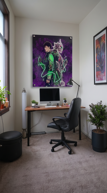 Human and Kaiju LED Neon Wall Art - Premium Custom LED Neon Artwork