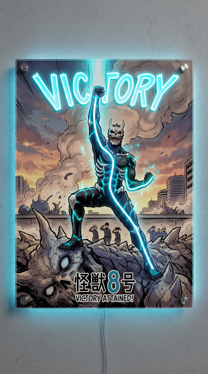 Victory Kaiju LED Neon Wall Art - Premium Custom LED Neon Artwork