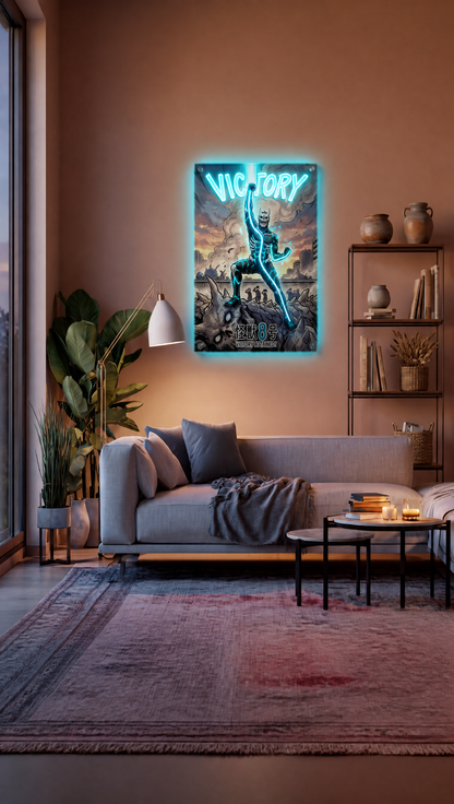 Victory Kaiju LED Neon Wall Art - Premium Custom LED Neon Artwork