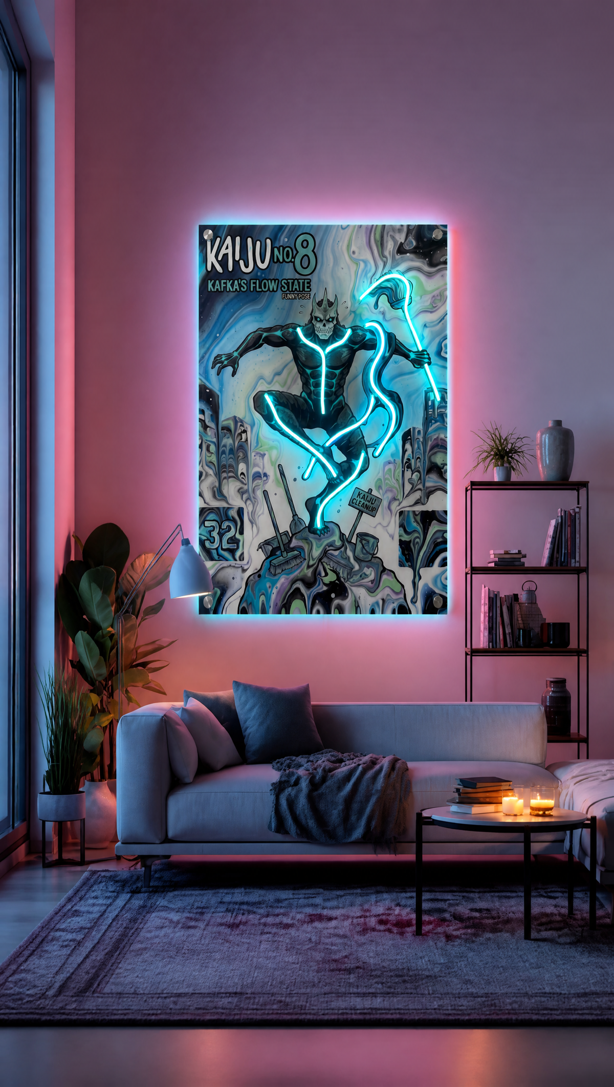Kaiju LED Neon Wall Art - Premium Custom LED Neon Artwork