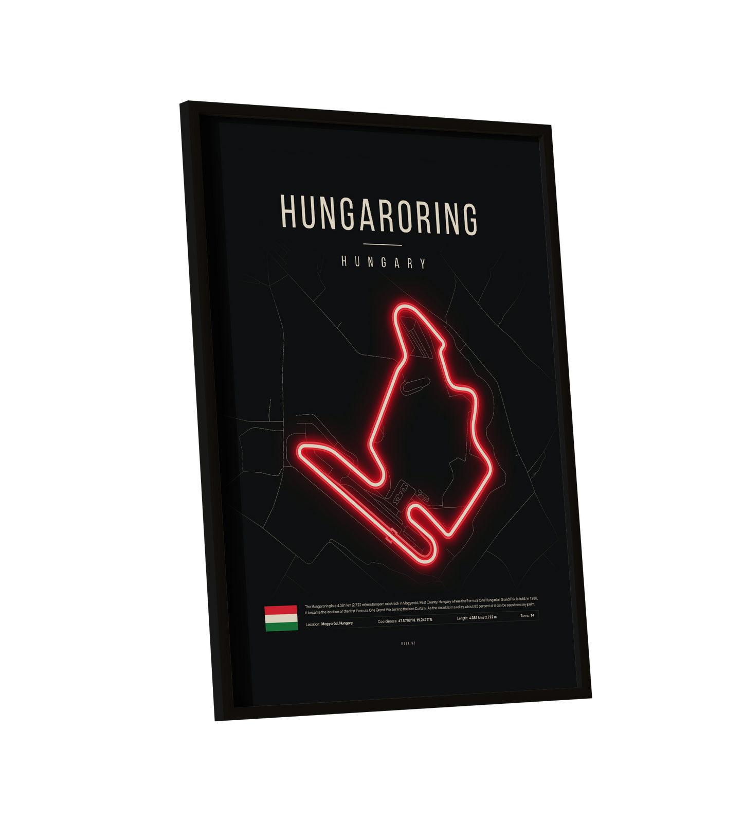Hungarian Grand Prix 2025 Formula 1 - Hungaroring F1 Circuit LED Neon Sign Light