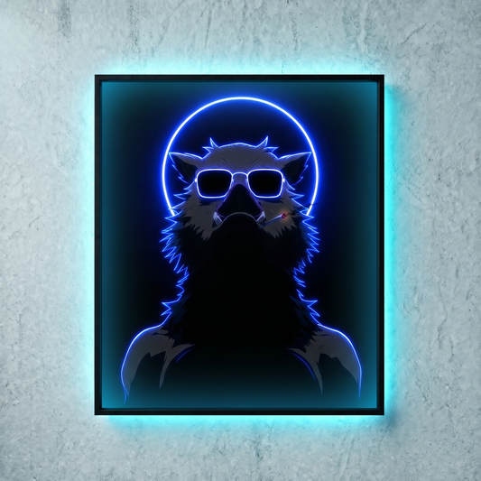 Anime Inosuke Neon Wall Art – UV Printed Custom LED Neon Artwork