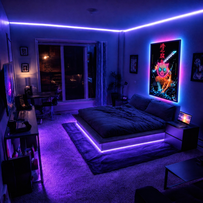 Anime Inosuke 1 Neon Wall Art – UV Printed Custom LED Neon Artwork
