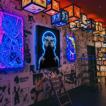 Anime Inosuke Neon Wall Art – UV Printed Custom LED Neon Artwork