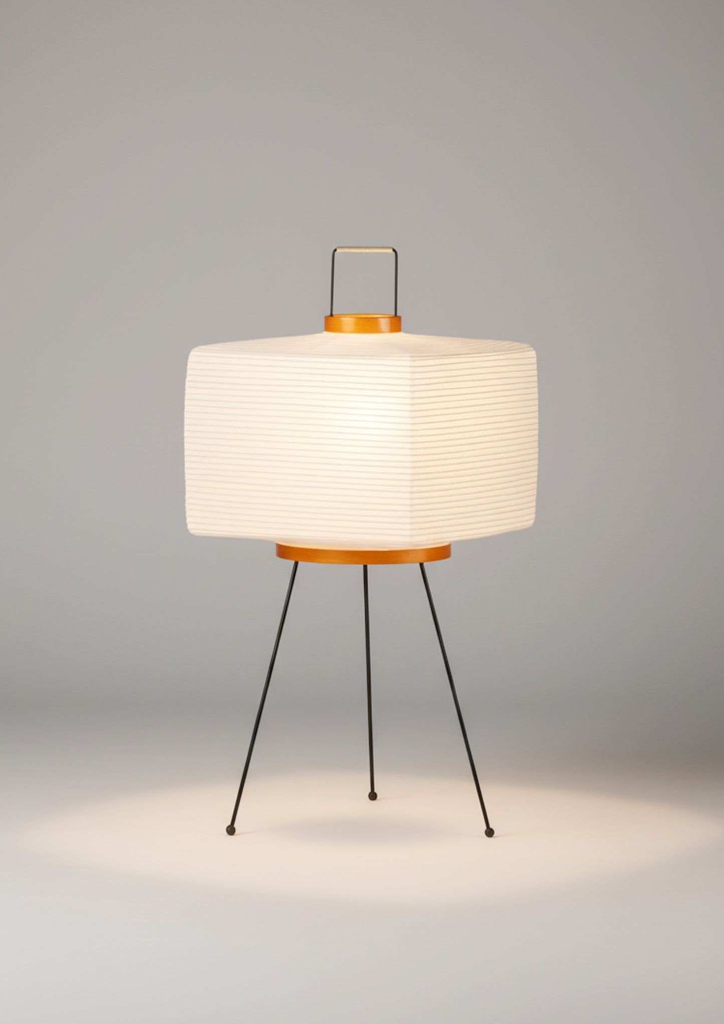Japanese Elegance Akari Noguchi Yong Table Lamp - Stunning Rice Paper Light for Your Living Room or Bedroom