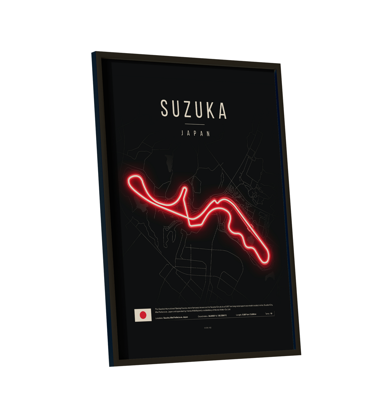 Japanese Grand Prix 2025 Neon Sign - Suzuka F1 Circuit LED Wall Light for Formula 1 Fans