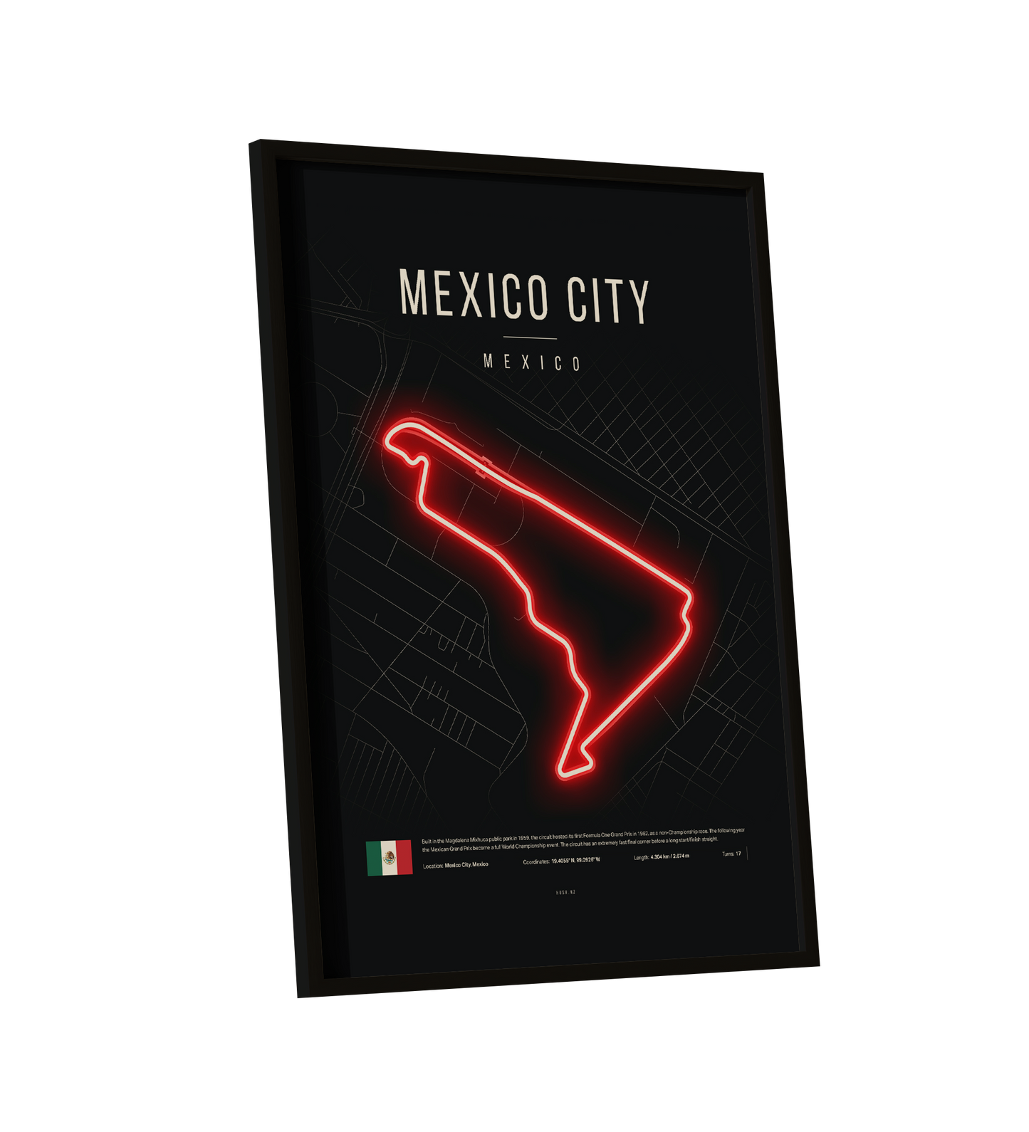 Mexico City Grand Prix 2025 Formula 1 - Autódromo Hermanos Rodríguez F1 Circuit LED Neon Sign Light (Copy)