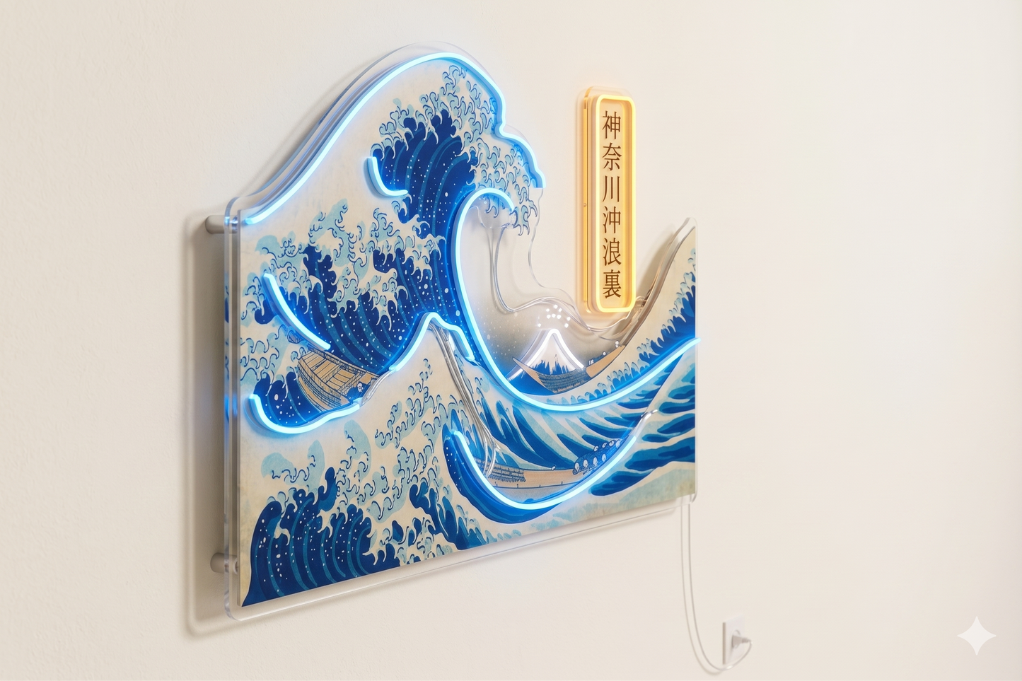 The Great Wave | UV LED Wall Art