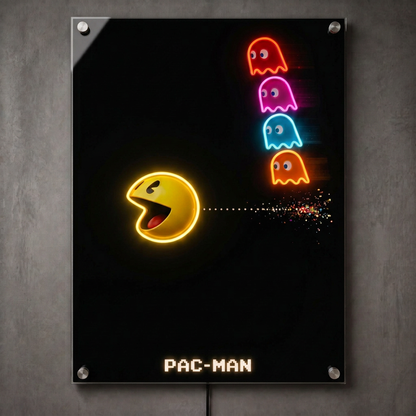 Ghosts Chase LED Neon Wall Art - Premium Custom LED Neon Artwork