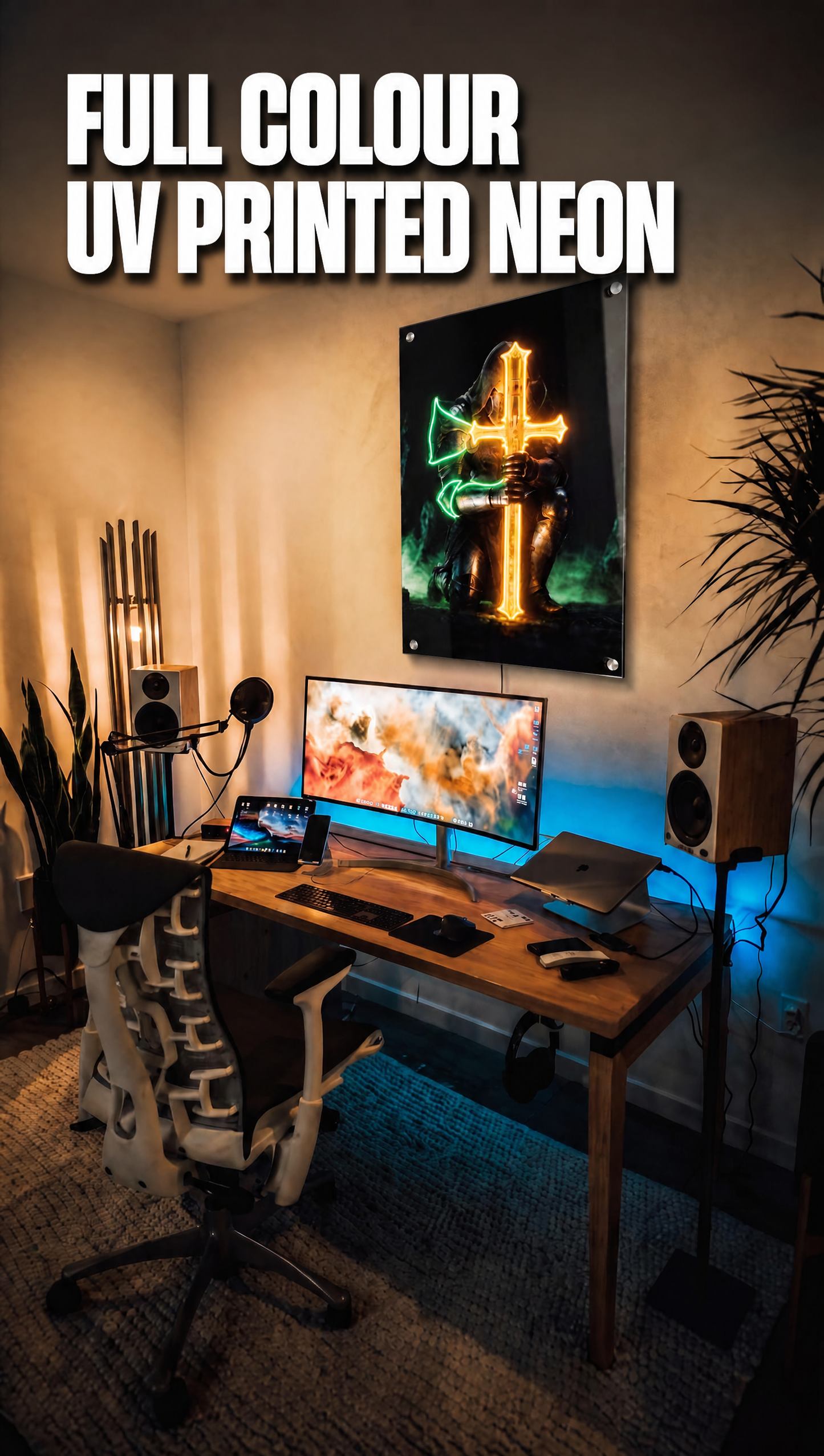 Paladin LED Neon Wall Art - Premium Custom LED Neon Artwork