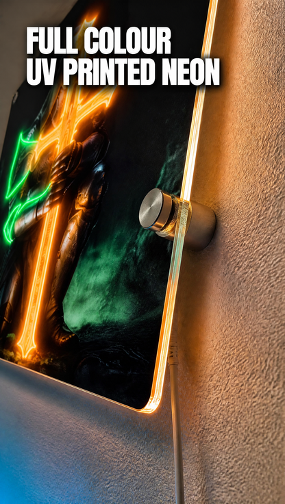Paladin LED Neon Wall Art - Premium Custom LED Neon Artwork
