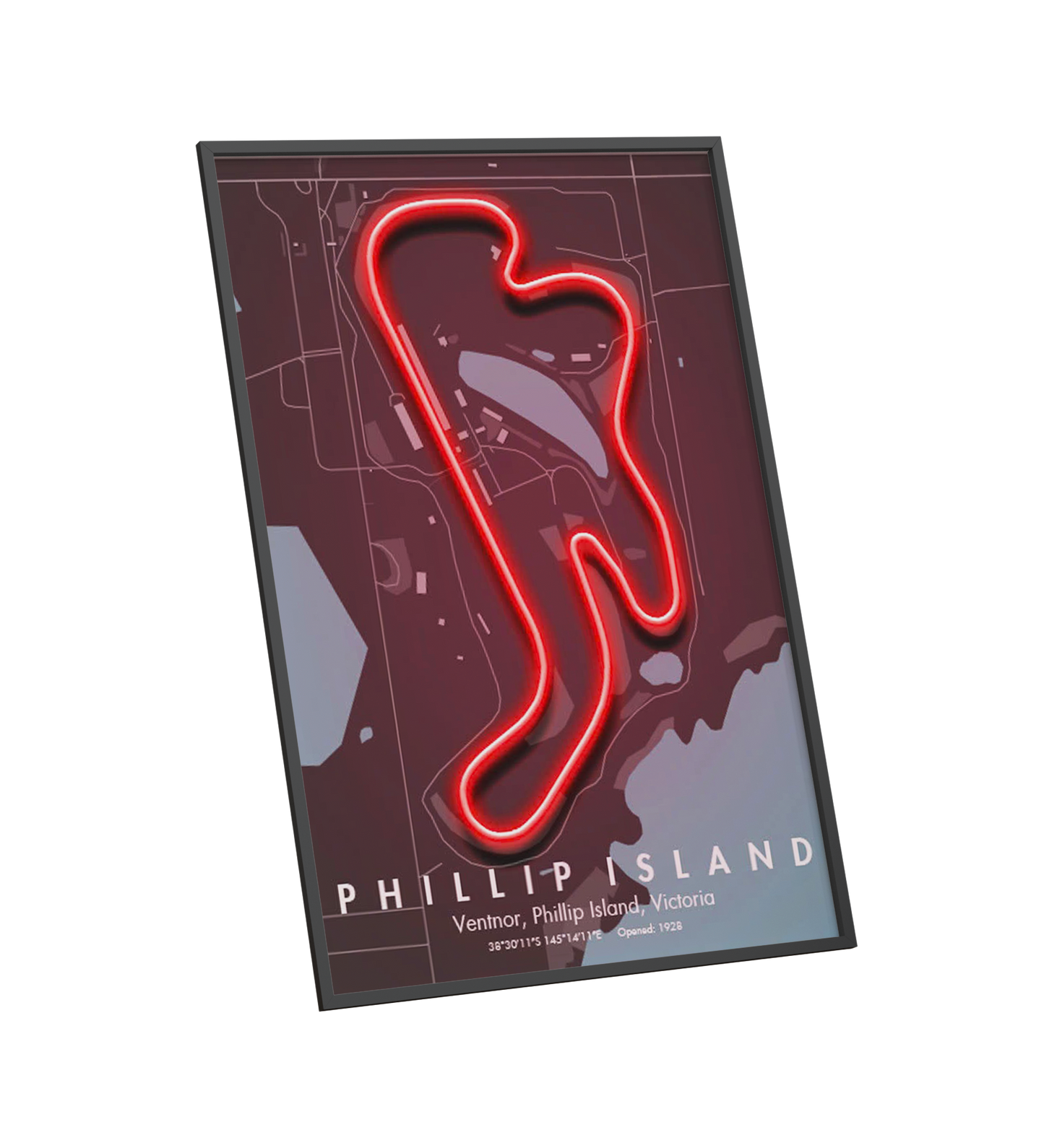Australia Motorsport Race Track - Phillip Island Circuit LED Neon Sign Art