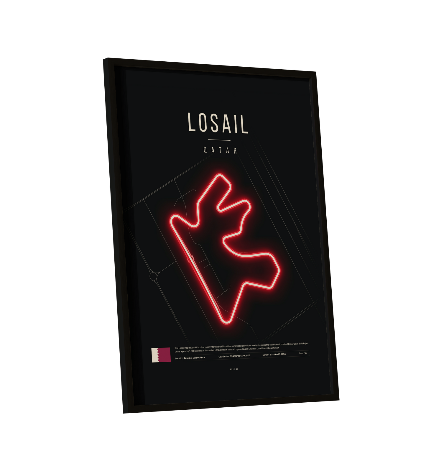 Qatar Grand Prix 2025 - The Lusail International F1 Circuit LED Neon Sign Light