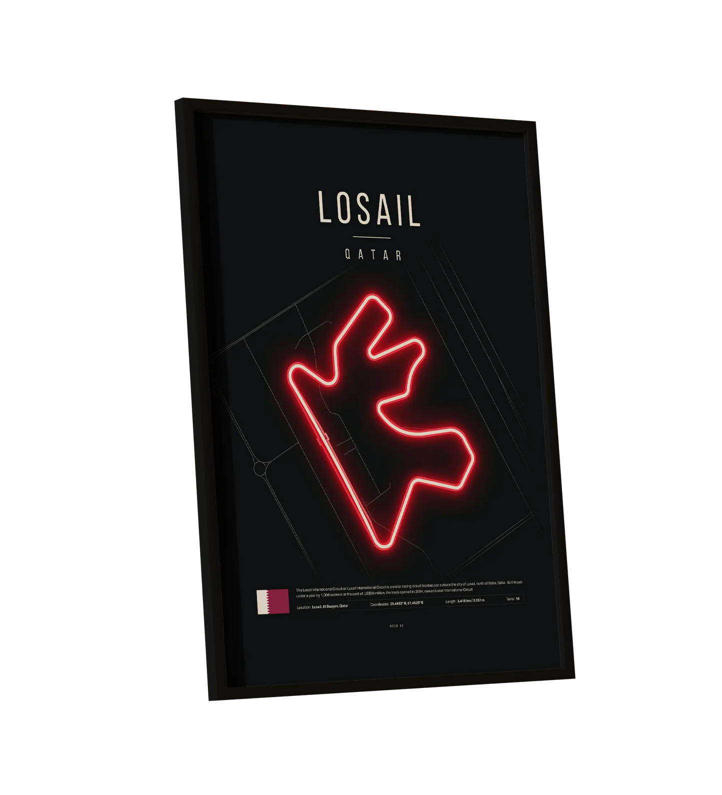 Qatar Grand Prix 2025 | Lusail F1 Circuit UV LED Neon Light