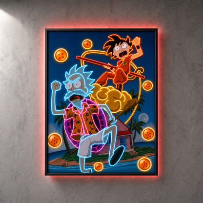 Anime Dragonball Z Neon Wall Art – UV Printed Custom LED Neon Artwork