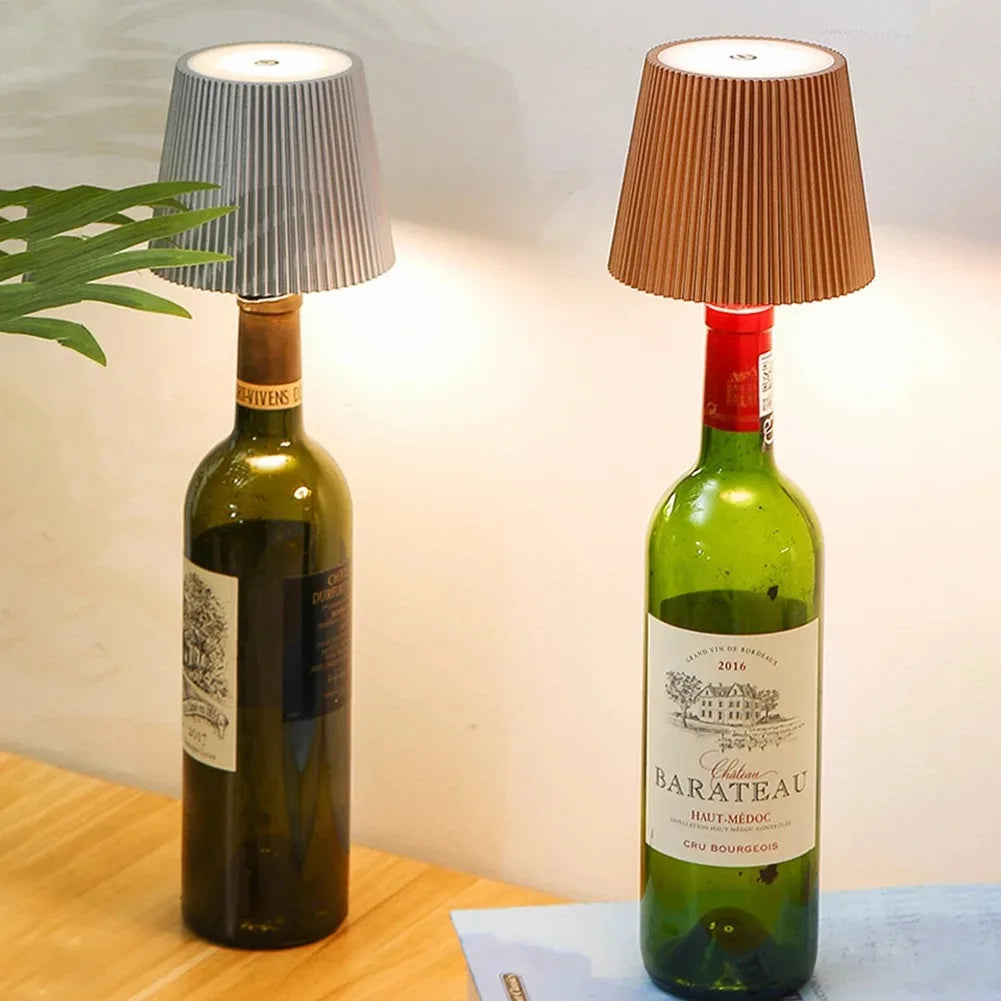 Wireless Bottle Table Lamp Touch Control With Three Colors